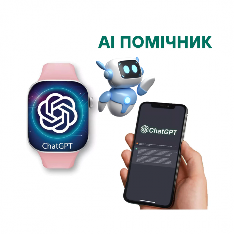 Microwear W10 Pro Mini 42mm рожевий смарт-годинник з квадратним екраном